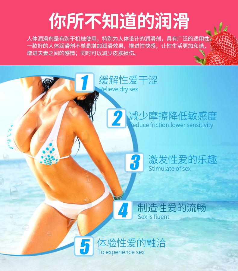 趣爱阁-情趣用品进货批发人体润滑液：Wet Stuff草莓味润滑剂人体润滑液