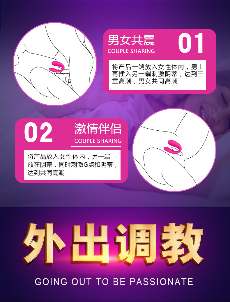 趣爱阁-广州情趣用品进货渠道穿戴震动：斯汉德SHD-s058穿戴震动
