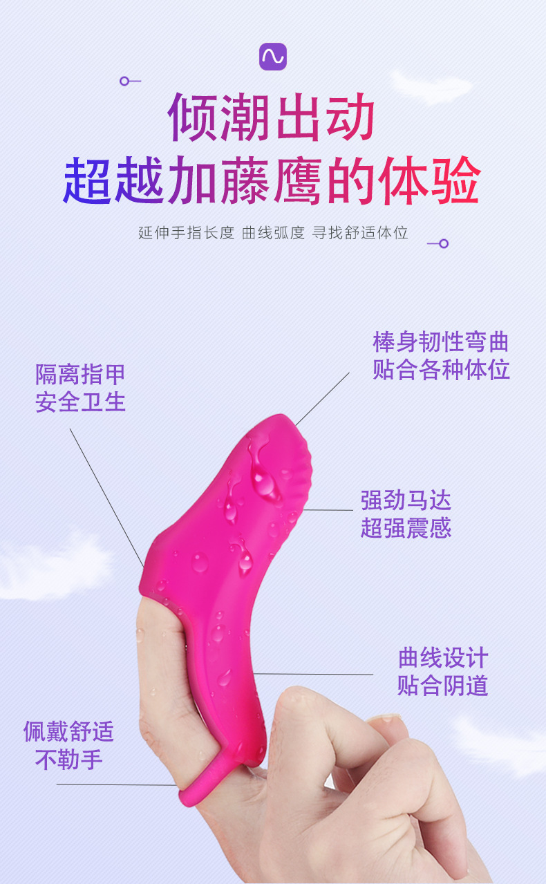 趣爱阁-国内大型情趣用品批发市场穿戴震动：斯汉德SHD-S116 OMG-噢买尬穿戴震动