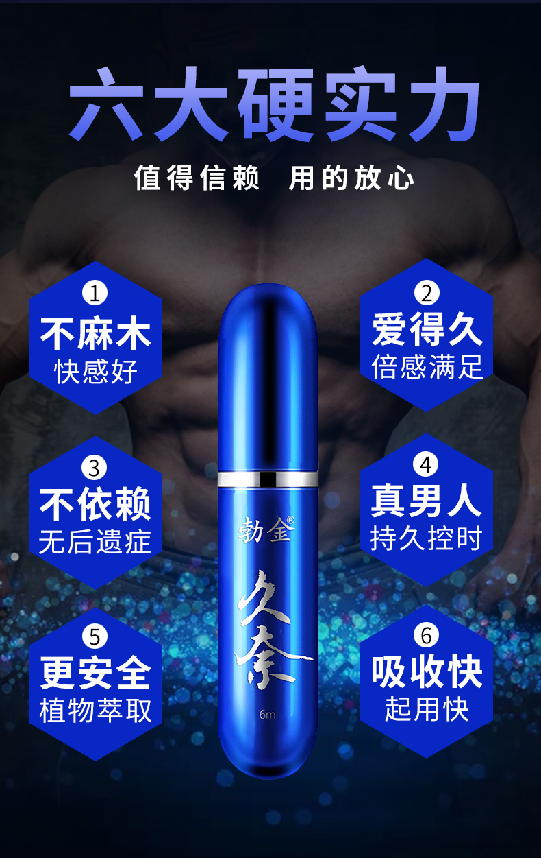 趣爱阁-成人用品专卖店延时喷剂：勃金抑菌喷剂(久奈 6ml)延时喷剂