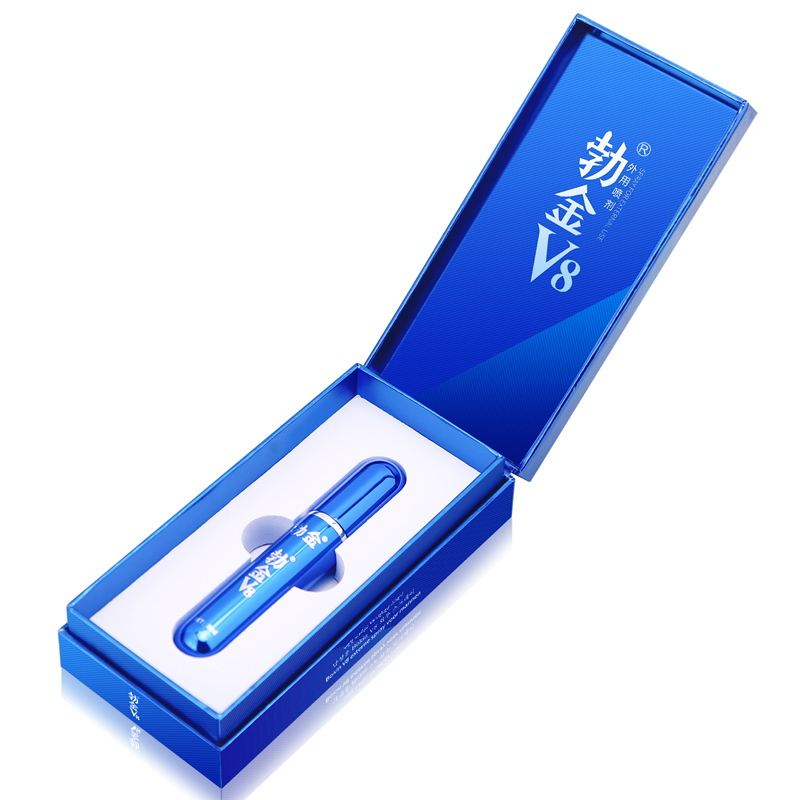趣爱阁-两性用品商城延时喷剂：勃金抑菌喷剂(蓝色V8礼盒版8ml)延时喷剂