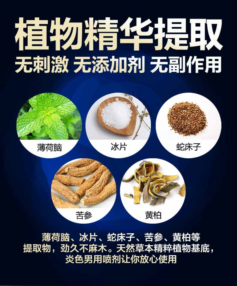 趣爱阁-情趣用品专卖店延时喷剂：炎色蓝色畅享版6ml延时喷剂